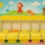 Pat rabatabil pentru grădiniță, cu saltea