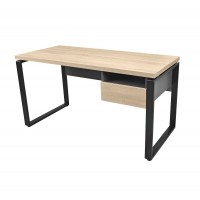 Catedră profesor 140 cm cu sertar, cadru metalic tip buclă