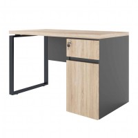 Catedră profesor 120 cm cu sertar, cadru metalic