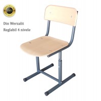 Scaun reglabil elev cadru negru Werzalit