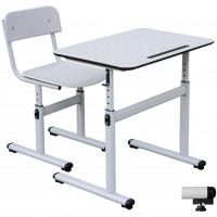 Set mobilier scolar reglabil cadru oval ranforsat