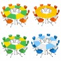 Set Masa cu scaun modular pentru elevi