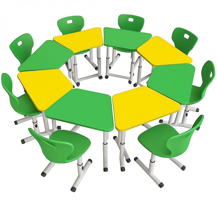 Set Masa cu scaun modular pentru elevi