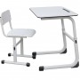 Set mobilier școlar reglabil, blat COMPACT HPL monocolor