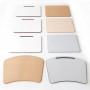Set mobilier școlar individual reglabil, cadru metalic negru și blat HPL