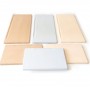 Set mobilier școlar individual reglabil, cadru metalic negru și blat HPL