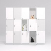 Dulap vestiar pentru elevi cu 15 compartimente monocolor